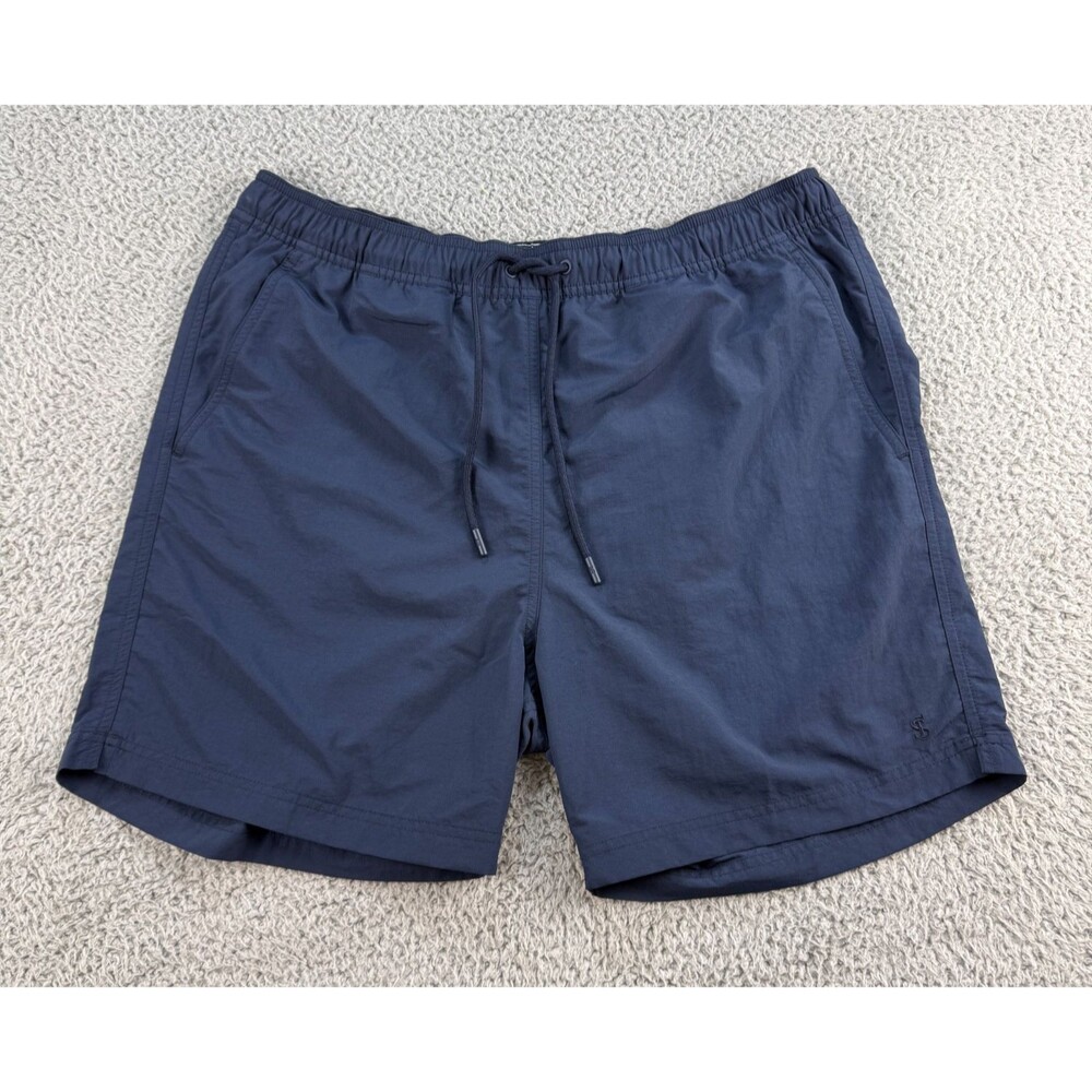 Todd Snyder Montauk Swim Shorts Men’s Medium M Navy Blue Trunks Made in Portugal
